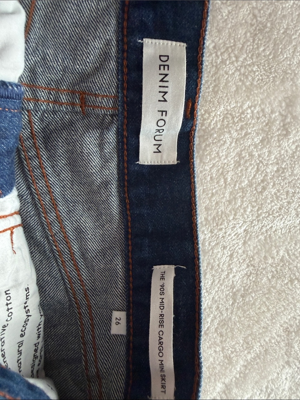 Denim Forum The '90s Cargo Mini Denim Skirt - Picture 9 of 9